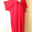 KD333 Red Plain Women Batik Caftan Kimono Abaya Hippy Women Maxi Dress up to 5X KD333 Red Plain Women Batik Caftan Kimono Abaya Hippy Women Maxi Dress up to 5X