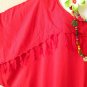 KD333 Red Plain Women Batik Caftan Kimono Abaya Hippy Women Maxi Dress up to 5X
