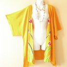CB25 Floral Bulb Kimono Cardigan Duster Kaftan Hippy Jacket Cover Top - up to 5X