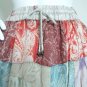 S6 Paisley Abstract Bohemian Peasant Patchwork Maxi Mirror Boho Skirt