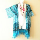 CB669 Floral Batik Cardigan Duster Kimono Batwing Jacket Cover up - 3X 4X & 5X CB669 Floral Batik Cardigan Duster Kimono Batwing Jacket Cover up - 3X 4X & 5X