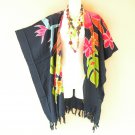 CB622 Floral Cardigan Duster Kaftan Dolman Hippy Jacket Cover up Top - up to 5X
