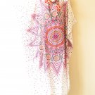 KD307 Pink Polka Dot Batwing Plus Kaftan Dolman Women Abaya Maxi Dress Up to 5X KD307 Pink Polka Dot Batwing Plus Kaftan Dolman Women Abaya Maxi Dress Up to 5X