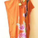 KD141 Batik Floral Kaftan Caftan Batwing Plus Dolman Maxi Dress - S M L 1X 2X 3X KD141 Batik Floral Kaftan Caftan Batwing Plus Dolman Maxi Dress - S M L 1X 2X 3X