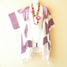 CB730 Purple Cardigan Duster Kimono Open Front Jacket Cover up Top -up to 5X