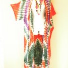 CD536 Tie Dye Cardigan Duster Kaftan Kimono Plus Long Hippie Jacket - 3X, 4X, 5X