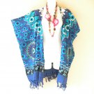 CB670 Abstract Open Cardigan Duster Kaftan Batwing Jacket Cover up 3X 4X & 5X