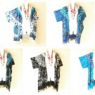 Geometric Open Cardigan Duster Kimono Batwing Plus Hippy Jacket Cover up to 5X