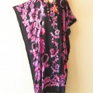 KD349 Purple Gecko Batwing Tunic Kaftan Dolman Women Abaya Maxi Dress Up to 5X