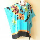 LT86 Aqua Gecko Plus 38" Length Midi Kimono Dolman Women Abaya Dress Up to 7X LT86 Aqua Gecko Plus 38" Length Midi Kimono Dolman Women Abaya Dress Up to 7X