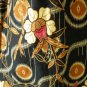 Brown Batik Hand Painted Floral Boho Women Hippie Sexy Top Blouse - XS & S