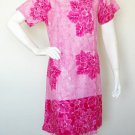 T21 Pink Floral Batik Rayon Peasant Boho Hippie Gypsy Hand Painted Sun Dress S T21 Pink Floral Batik Rayon Peasant Boho Hippie Gypsy Hand Painted Sun Dress S