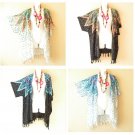 Polka Dot Open Cardigan Duster Kimono Batwing Plus Hippy Jacket Cover up to 5X Polka Dot Open Cardigan Duster Kimono Batwing Plus Hippy Jacket Cover up to 5X