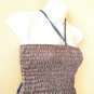 TL110 Women Summer Strapless Halter Tube Smock Maxi Broomstick Dress - M to 2X