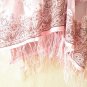 Chiffon Women Sheer Poncho Tunic Scarf Top Cover up with Lace Fringe Free Size