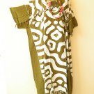 KB347 Olive Green Batik VNeck Kimono Abaya Hippy Women Maxi Dress - up to 5X