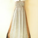 TL103 Embroidered Strapless Halter Tube Smock Maxi Broomstick Dress - 2X to 3X TL103 Embroidered Strapless Halter Tube Smock Maxi Broomstick Dress - 2X to 3X