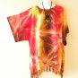 KB33 Tie Dye Batik Tunic Plus Kimono Poncho Hippy Women Blouse Top up to 3X