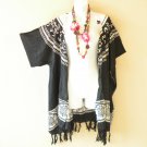 CB710 Turtle Batik Cardigan Duster Kimono Batwing Jacket Cover up - 3X 4X & 5X CB710 Turtle Batik Cardigan Duster Kimono Batwing Jacket Cover up - 3X 4X & 5X