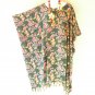 L9 Floral Batik Hippy Batwing 42" Kaftan Dolman Women Abaya Dress Up to 5X