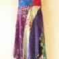 PD3 Patchwork Abstract Bohemian Peasant Boho Women Umbrella Sun Dress - M & L