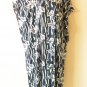 KD234 Blue Floral Women Kaftan Caftan Batwing Summer Dolman Maxi Dress L to 3X
