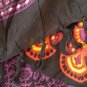 KB445 Purple Paisley Batik Plus Kimono Poncho Hippy Women Blouse Top up to 5X