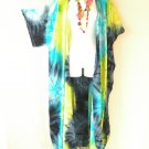 CD531 Tie Dye Batik Kimono Batwing Cardigan Duster Open Plus Hippy Jacket Cover CD531 Tie Dye Batik Kimono Batwing Cardigan Duster Open Plus Hippy Jacket Cover