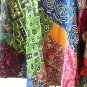 PD7 Patchwork Abstract Bohemian Peasant Boho Women Umbrella Sun Dress - M & L