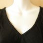 BD42 Black Tie Dye Batik Ruffle Sleeves Cotton Umbrella Beachwear Sun Dress