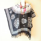 KB185 Floral Boho Batik Women Plus Kaftan Poncho Hippy Women Blouse Top up to 5X KB185 Floral Boho Batik Women Plus Kaftan Poncho Hippy Women Blouse Top up to 5X