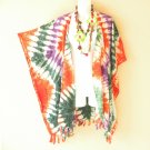 CB603 Tie Dye Cardigan Duster Kaftan Dolman Hippy Jacket Cover up Top - up to 5X