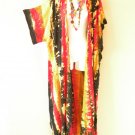 CD538 Tie Dye Boho Cardigan Duster Kimono Plus Long Hippie Jacket - 3X, 4X, 5X