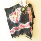 KB81 Tie Dye Batik V Neck Plus Kaftan Poncho Hippy Women Blouse Top up to 5X KB81 Tie Dye Batik V Neck Plus Kaftan Poncho Hippy Women Blouse Top up to 5X