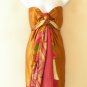 M678 Reversible Vintage Silk Magic 30" Length Wrap Skirt Halter Tube Dress + DVD