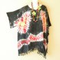 KB93 Tie Dye Batik Tunic Plus Kimono Poncho Hippy Women Blouse Top up to 5X