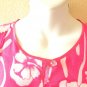 KD237 Pink Floral Batwing Hippie Caftan Dolman Women Abaya Maxi Dress Up to 2X