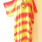 KD212 Tie Dye Batik Plus Caftan Kimono Sleeve Tunic Hippy Maxi Dress 3X, 4X, 5X
