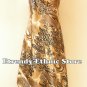1D109 Versatile Paisley Silk Multi Wear Scarf Long Maxi Halter Dress, Maternity