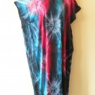 KD487 Tie Dye Batik Women Kaftan Caftan Batwing Summer Dolman Maxi Dress L to 3X KD487 Tie Dye Batik Women Kaftan Caftan Batwing Summer Dolman Maxi Dress L to 3X
