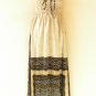 TL85 Beige Women Cocktail Silk Halter Tube Smock Maxi Broomstick Dress M to 2X