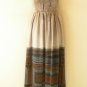 TL106 Women Summer Strapless Halter Tube Smock Maxi Broomstick Dress - M to 2X