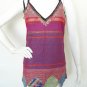 EB60 Bohemian Hippie Women Nepal Ethnic Embroidered Patchwork Top / Blouse - S