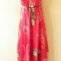 2D103 - Versatile Silk Multi Wear Scarf Long Maxi Halter Dress, Maternity
