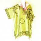 KB118 Turtle Batik Tunic Boho Plus Kimono Poncho Hippy Women Blouse Top up to 5X