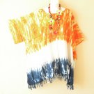 KB89 Tie Dye Batik Tunic Plus Kimono Poncho Hippy Women Blouse Top up to 5X KB89 Tie Dye Batik Tunic Plus Kimono Poncho Hippy Women Blouse Top up to 5X
