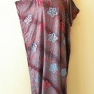 KD416 Floral Batik Women Kaftan Cotton Batwing Hippie Tunic Maxi Dress - L to 2X KD416 Floral Batik Women Kaftan Cotton Batwing Hippie Tunic Maxi Dress - L to 2X