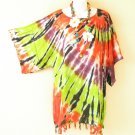 KB660 Tie Dye Plus Poncho Kaftan Poncho Kimono Tunic Blouse Top - M L, XL, 1X KB660 Tie Dye Plus Poncho Kaftan Poncho Kimono Tunic Blouse Top - M L, XL, 1X