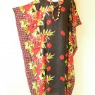 KD290 Floral Floral Women Batwing VNeck Kaftan Dolman Women Abaya Dress Upto 5X