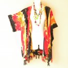 CB632 Tie Dye Cardigan Duster Kimono Open Front Plus Jacket Coverup Top up to 5X CB632 Tie Dye Cardigan Duster Kimono Open Front Plus Jacket Coverup Top up to 5X